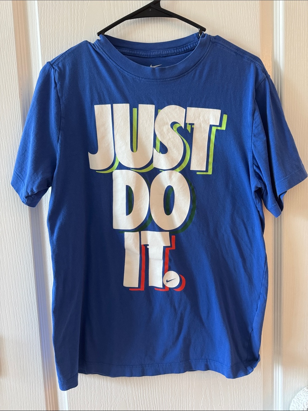 Nike Blue Kids' Short Sleeve 'Just Do It' Graphic Tee